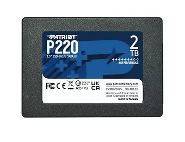 Patriot Dysk SSD 2TB P220 2.5 inches 550/500MB/s SATA III