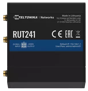 TELTONIKA Router LTE RUT241 (Cat 4), 2G, WiFi, Ethernet