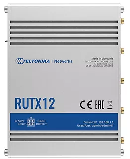 TELTONIKA Router LTE RUTX12 (Cat 6), WiFi, BLE,  GNSS, Ethernet