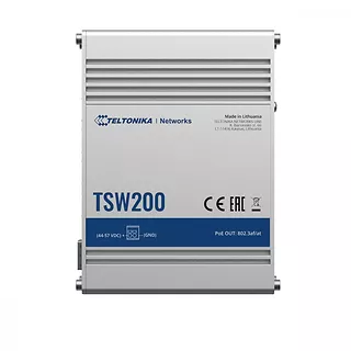 TELTONIKA Przełącznik przemysłowy TSW200 2xSFP 8xPoE+ 8xGbE