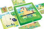 Lisciani Puzzle progresywne Carotina Baby Puzzle - Farma
