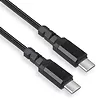 Maclean Kabel 2x USB-C 15W 1m wspierający QC 3.0 MCE493 Czarny