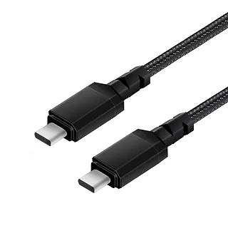 Maclean Kabel 2x USB-C 15W 1m wspierający QC 3.0 MCE493 Czarny