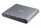 ATEN Przełącznik 2-Port 4K DP USB-C KVM Dock Switch with Power