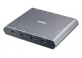 ATEN Przełącznik 2-Port 4K DP USB-C KVM Dock Switch with Power