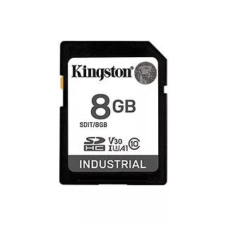 Kingston Karta pamięci SD 8GB Industrial C10 UHS-I U3 V30 A1 pSLC