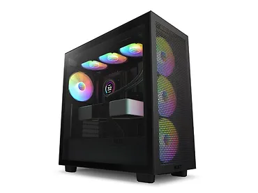 NZXT Obudowa H7 Flow RGB z oknem Czarna