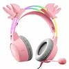 Onikuma Słuchawki gamingowe X15 PRO Buckhorn różowe (przewodowe)