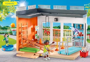 Playmobil Zestaw z figurkami City Life 71328 Rozbudowa: Hala sportowa