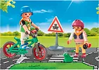 Playmobil Zestaw z figurkami City Life 71332 Kurs rowerowy
