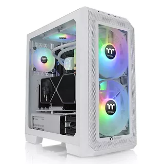 Thermaltake Obudowa - View 300 MX ARGB*3 Tempered Glass - Snow