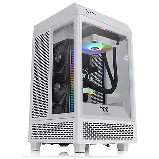 Thermaltake Obudowa - The Tower 100 Mini Tempered Glass*3 - Snow