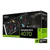PNY Karta graficzna GeForce RTX 4070 12GB XLR8 VERTO OC DLSS 3 VCG407012TFXXPB1-O