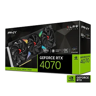 PNY Karta graficzna GeForce RTX 4070 12GB XLR8 VERTO OC DLSS 3 VCG407012TFXXPB1-O