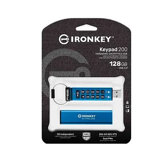 Kingston Pendrive 128GB IronKey Keypad 200 FIPS140-3 Level 3 AES-256