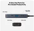 Koncentrator HyperDrive Next 4 Port USB-C Hub HDMI/4K60Hz/Mac/PC/Chromebook/ 100W PD/Pass-Through