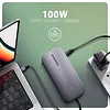 AXAGON HUB HMC-6GM2 USB  6 in1 10Gbps hub, USB-A, USB-C,  HDMI, M.2, SD/ mSD, PD 100W, USB-C
