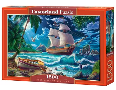 Castor Puzzle 1500 elementów Statek i plaża Pierwsza noc Nowa Ziemia