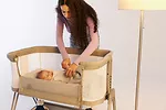 Lionelo Łóżeczko dostawne Luna Beige Sand 2 w 1