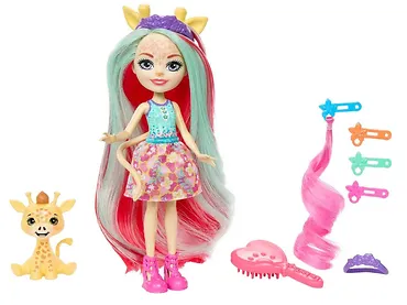 Mattel Lalka Deluxe Enchantimals Żyrafa HNV29