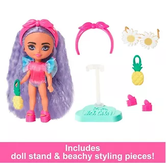 Mattel Lalka BARBIE Extra Mini Minis plaża