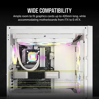 Corsair Obudowa  5000D CORE TG Airflow Mid-Tower biała