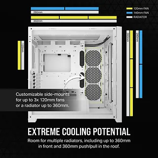 Corsair Obudowa  5000D CORE TG Airflow Mid-Tower biała