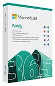 Microsoft 365 Family PL P10 1Y 6Users Win/Mac Medialess Box  6GQ-01940 Zastępuje P/N:6GQ-01593
