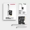 AXAGON PCEE-GRL Karta sieciowa PCIe 1x Gigabit Ethernet port RJ-45, chipset Realtek 8111L w. SP & LP