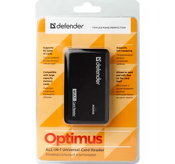 Defender Czytnik kart pamięci Optimus USB 2.0 All in One Do 5GB/S
