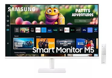 Samsung Monitor 27 cali LS27CM501EUXDU VA 1920x1080 FHD 16:9 2xHDMI 4ms(GTG) WiFi/BT głośniki płaski biały SMART 2 lata d2d