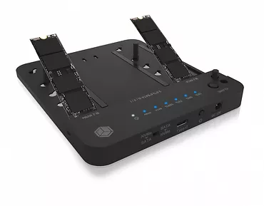 IcyBox Stacja dokująca/klonująca IB-2915MSCL-C31 M.2  dla M.2 0NVMe i SATA 2,5/3,5 SSD/HDD