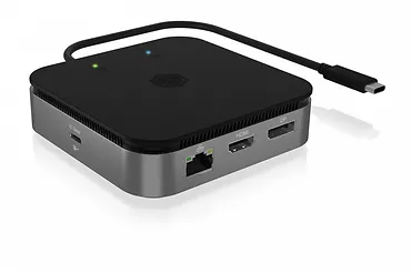 IcyBox Stacja dokująca IB-DK408-C41 7w1,HDMI, DP,USB,LAN