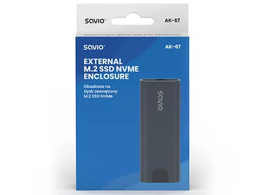 Obudowa na dysk zewnętrzny M.2 SSD NVMe SAVIO AK-67