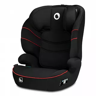 Lionelo Fotelik samochodowy Hugo I-Size Sporty Black Red 15-36 kg