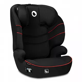 Lionelo Fotelik samochodowy Hugo I-Size Sporty Black Red 15-36 kg