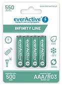 everActive Akumulatory R03/AAA 550 mAH blister 4 szt. Infinity Line technologia ready to use
