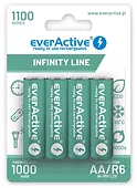 everActive Akumulatory R6/AA 1100 mAH, blister 4 SZT. INFINITY LINE, technologia ready to use