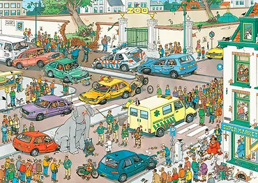 Tm Toys Puzzle 1000 elementów Jumbo idzie na zakupy