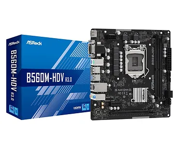 ASRock Płyta gł&oacute;wna B560M-HDV R3.0 s1200 2DDR4 HDMI/DVI mATX