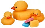 Hencz Toys Kaczki do kąpieli z tabletkami barwiącymi wodę