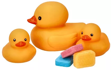 Hencz Toys Kaczki do kąpieli z tabletkami barwiącymi wodę