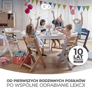 Kinderkraft Krzesełko do karmienia ENOCK NATURAL GREY