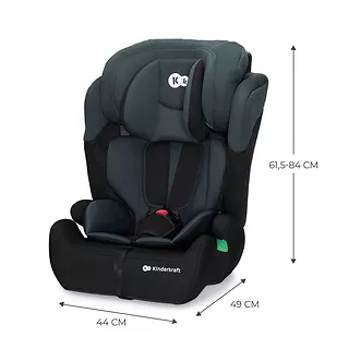 Kinderkraft Fotelik samochodowy COMFORT UP i-Size 76-150 cm BLACK 9-36kg