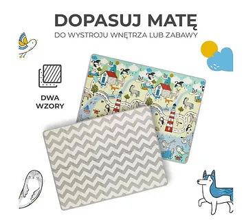 Kinderkraft Dwustronna mata piankowa XPE MATTY 2