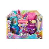 Mattel Zestaw Dreamworks Trolls Band Together z małą lalką królowej Poppy i ponad 25 akcesoriami