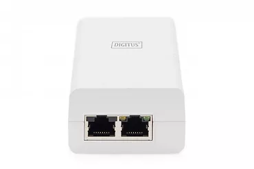 Digitus Zasilacz/Adapter PoE 802.3af, max. 48V 15.4W Gigabit 10/100/1000 Mbps, aktywny, Biały