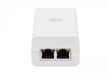 Digitus Zasilacz/Adapter PoE+ 802.3at, max. 52V 30W Gigabit 10/100/1000 Mbps, aktywny, Biały