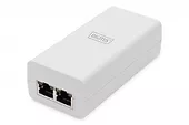 Digitus Zasilacz/Adapter PoE+ 802.3at, max. 52V 30W Gigabit 10/100/1000 Mbps, aktywny, Biały