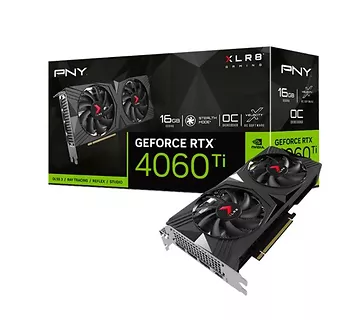 PNY Karta graficzna GeForce RTX 4060 Ti 16GB XLR8 VERTO OC DUAL FAN